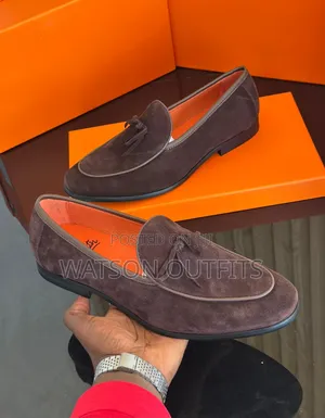Christian Louboutin Brand Men's Leather Loafer Shoes Original