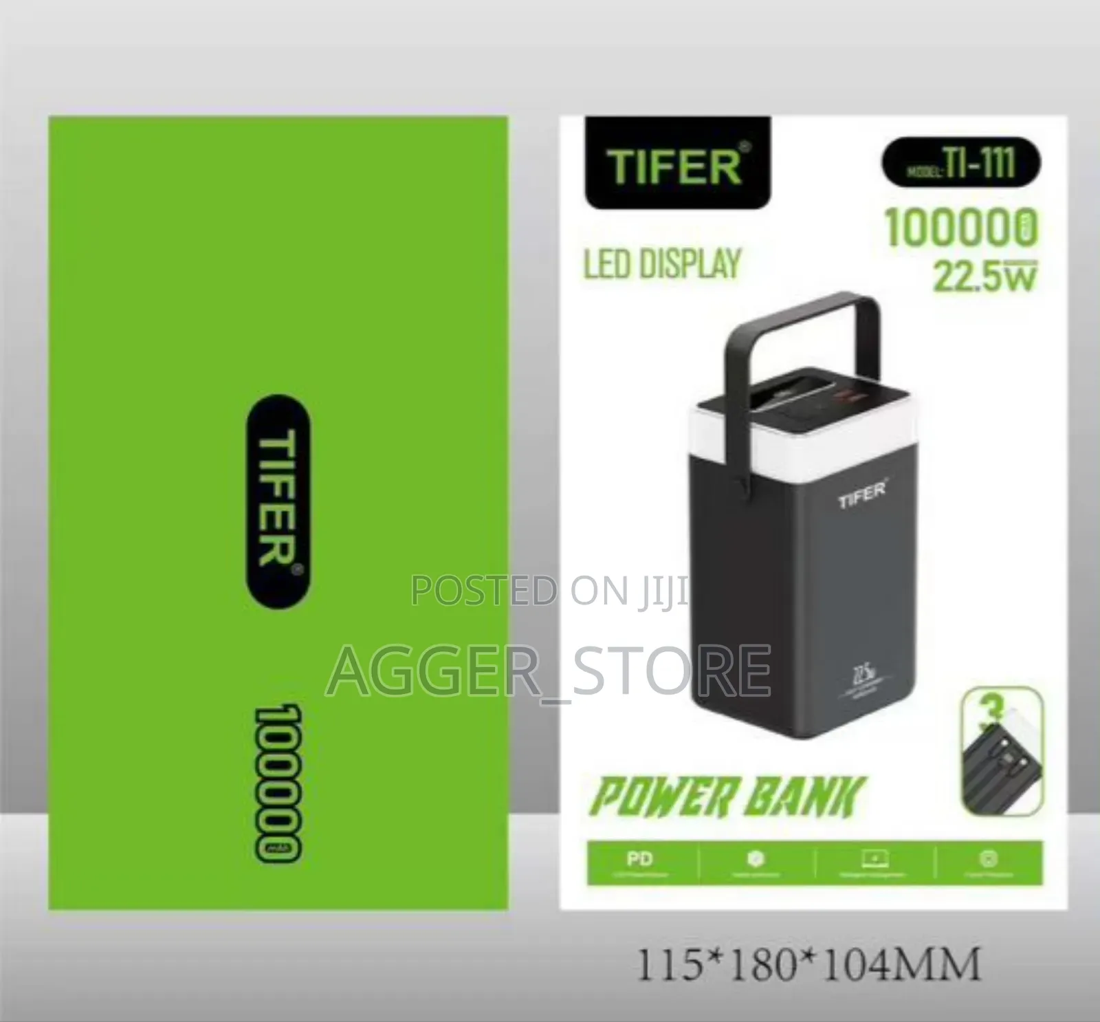 Tifer 100000mah Ti-111 Led Display Powerbank