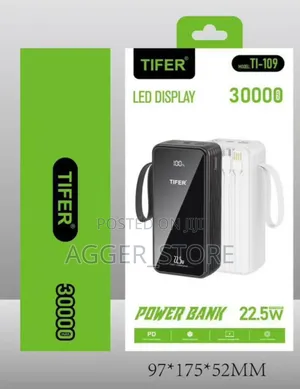 Tifer 30000mah Led Display Powerbank