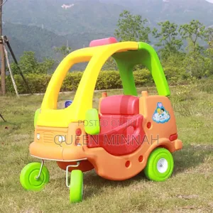Kids Plastic Rid-on Patrol Car Designed for Living Room Kitchen Use