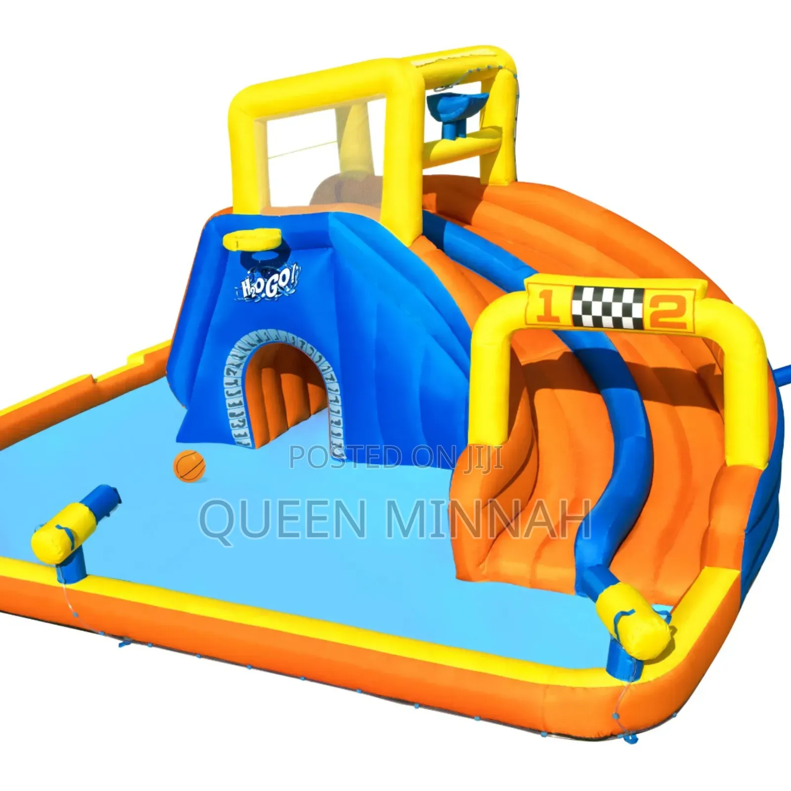 Inflatable Water Slide Jumping Castle Double Slide Fo Pool Playground