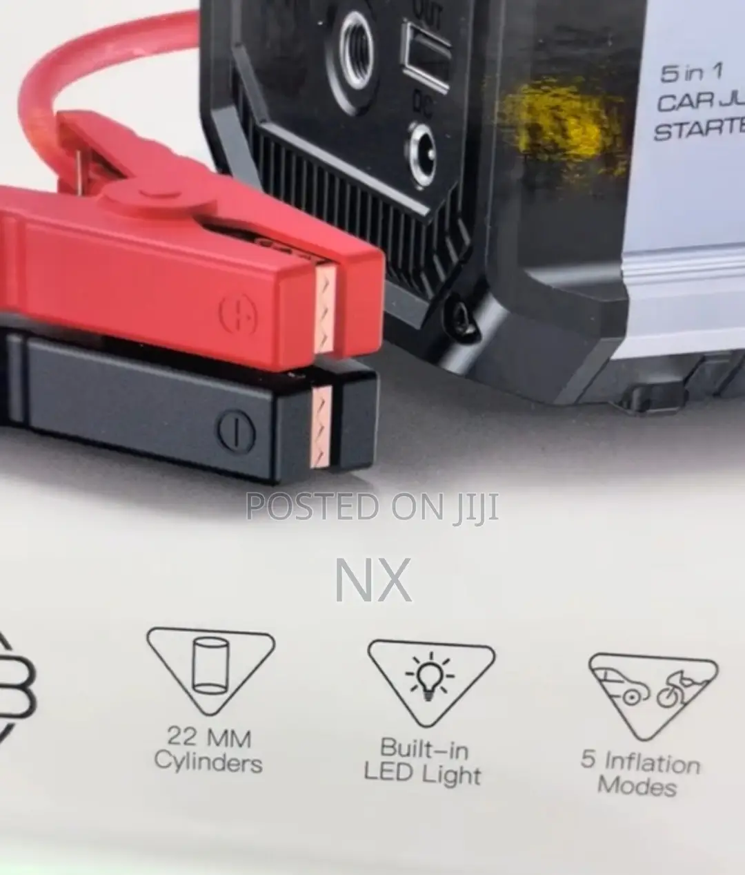 Vc13 Yesido 5 in 1 Jump Starter Air Compressor Powerbank Emergency Lig
