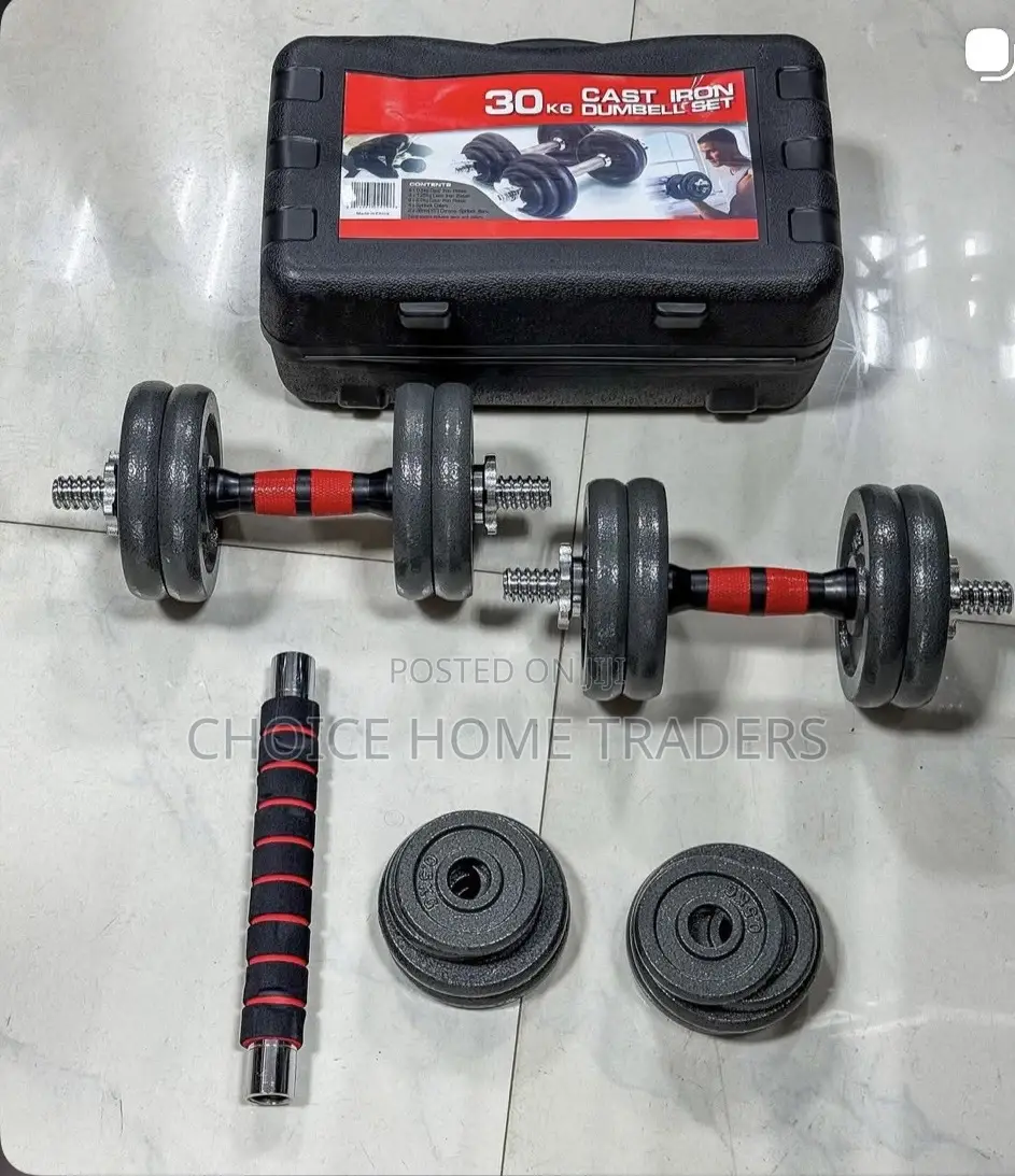 Cast Iron Chrome Barbel Set Dumbell