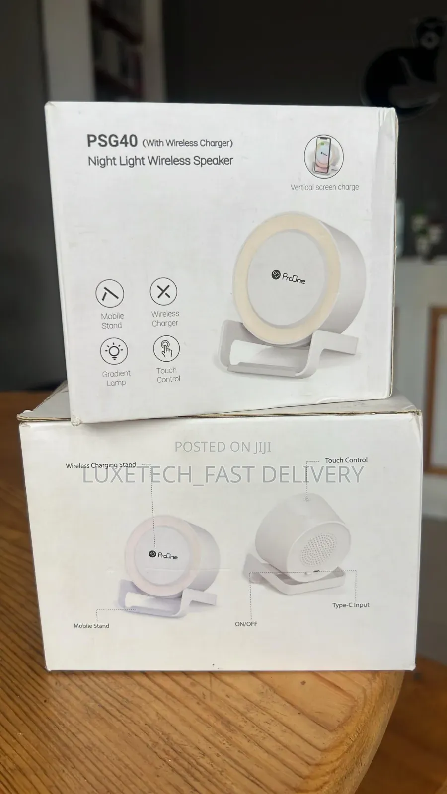 Proone Psg40 Night Light Wireless Speaker for Bedside or Desktop Use