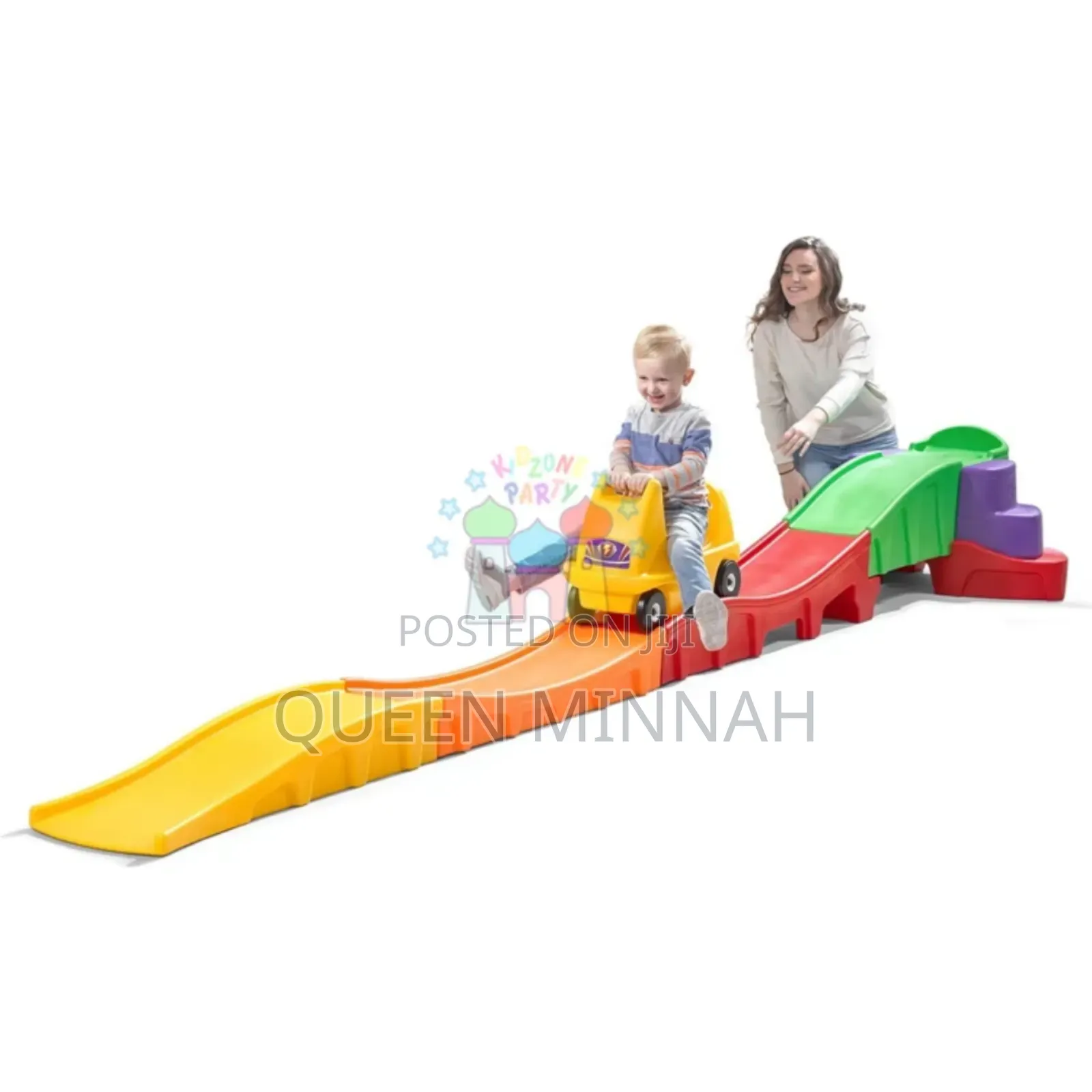 Extended Roller Coaster With Side Steps Soft Sliding Car and Handles