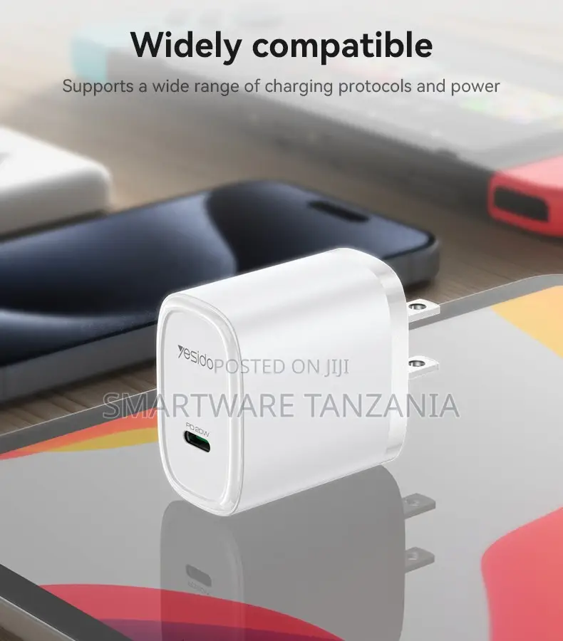 Yesido Yc11u 20w Pd Usb-c Quick Charger Fireproof V0
