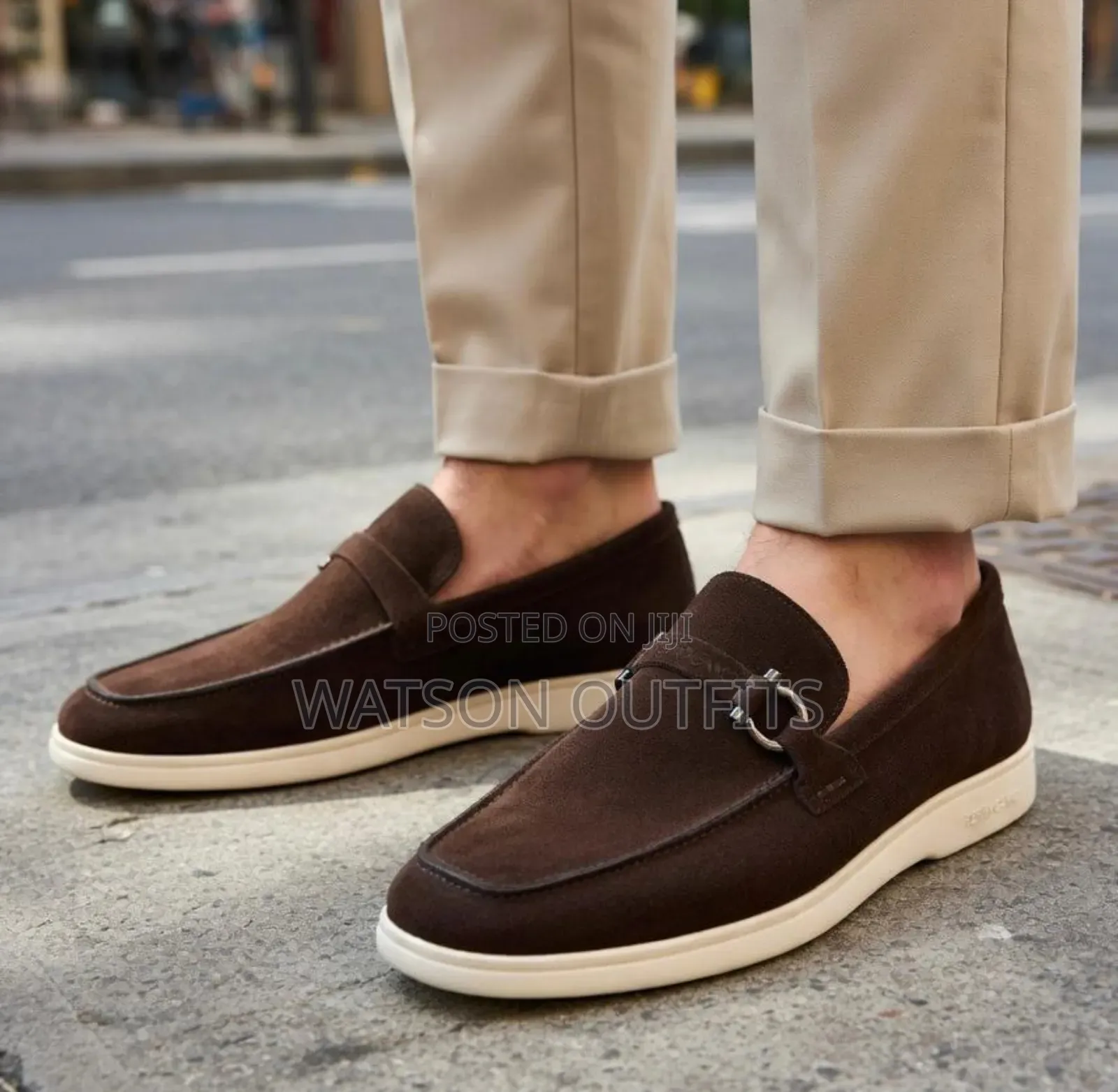 Feragamo Brand Italy Made Men's Leather Shoes