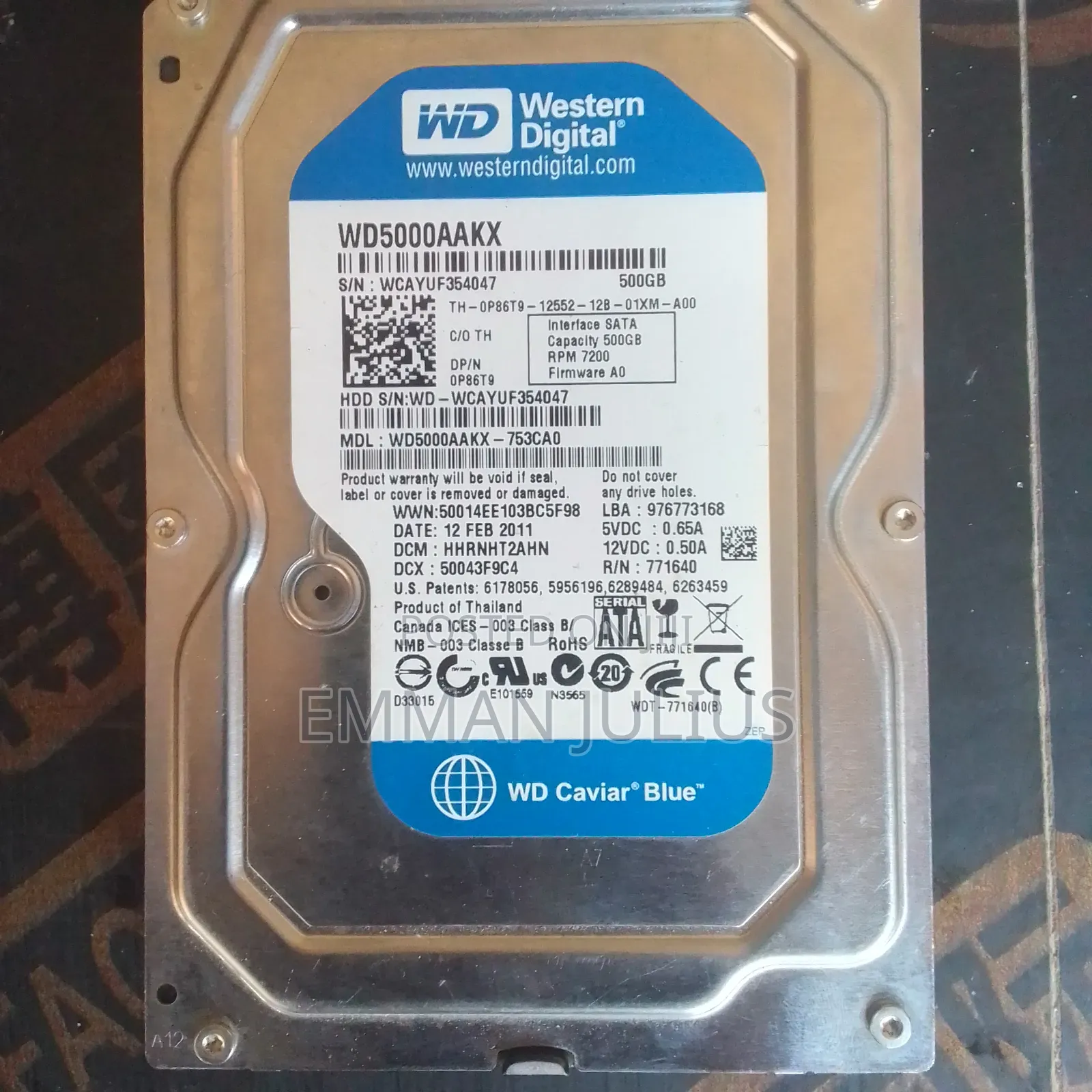 Desktop Harddisk HDD