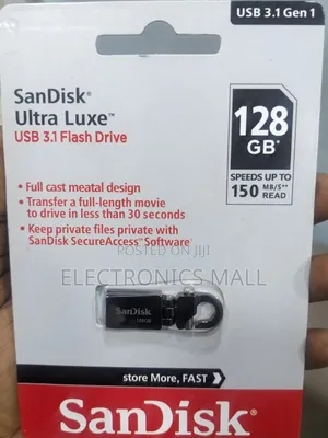 Sandisk Ultra Luxe Usb 3.1 Gen 1 128gb Flash Drive Read 150mbps