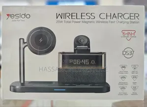 Yesido Ds37 6 In 1 Desktop Wireless Charger Stand Charging Station