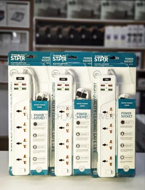 Winning Star St-4002 Power Sockets (4 Ac Outlets and 4 Usb Ports)