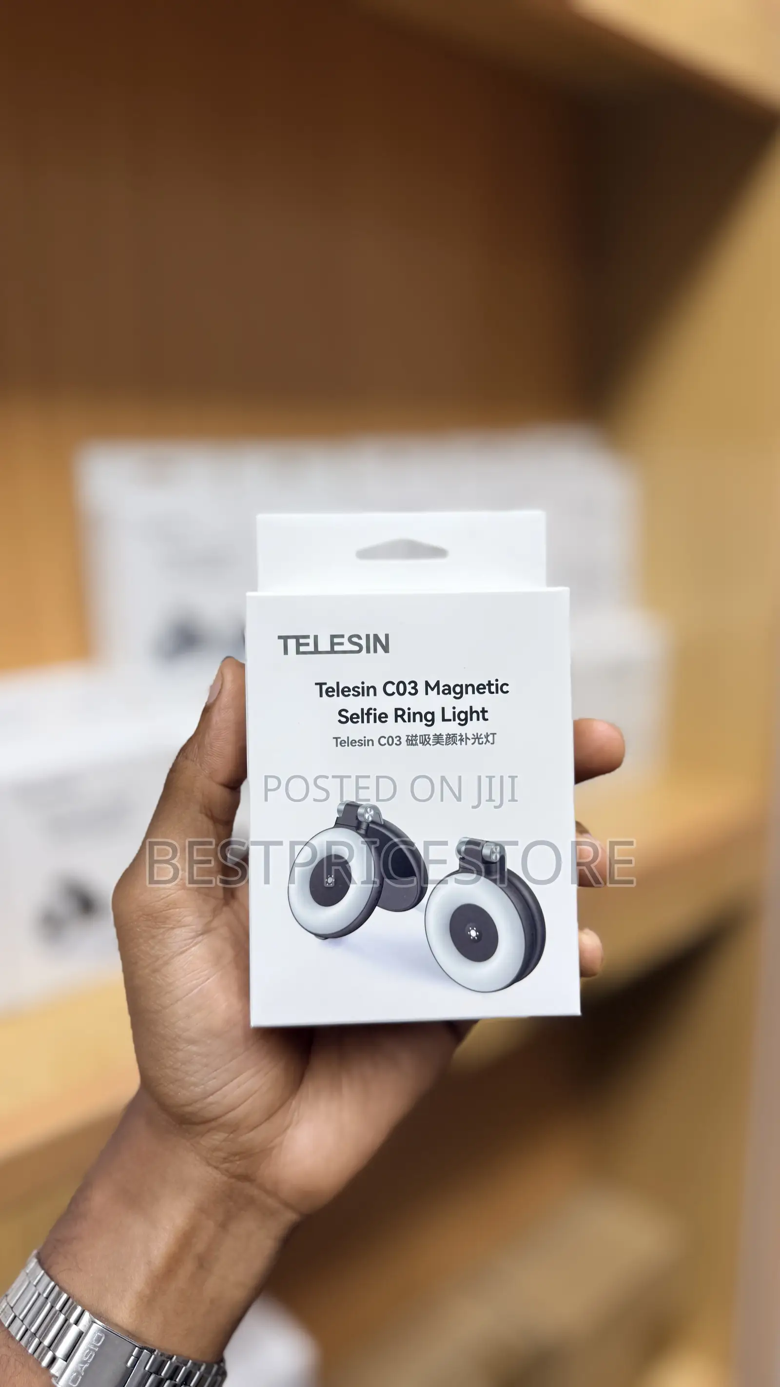 Telesin Portable Magnetic Selfie Ring Light