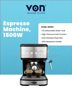 Von Espresso Coffee Maker 1.5-Liters