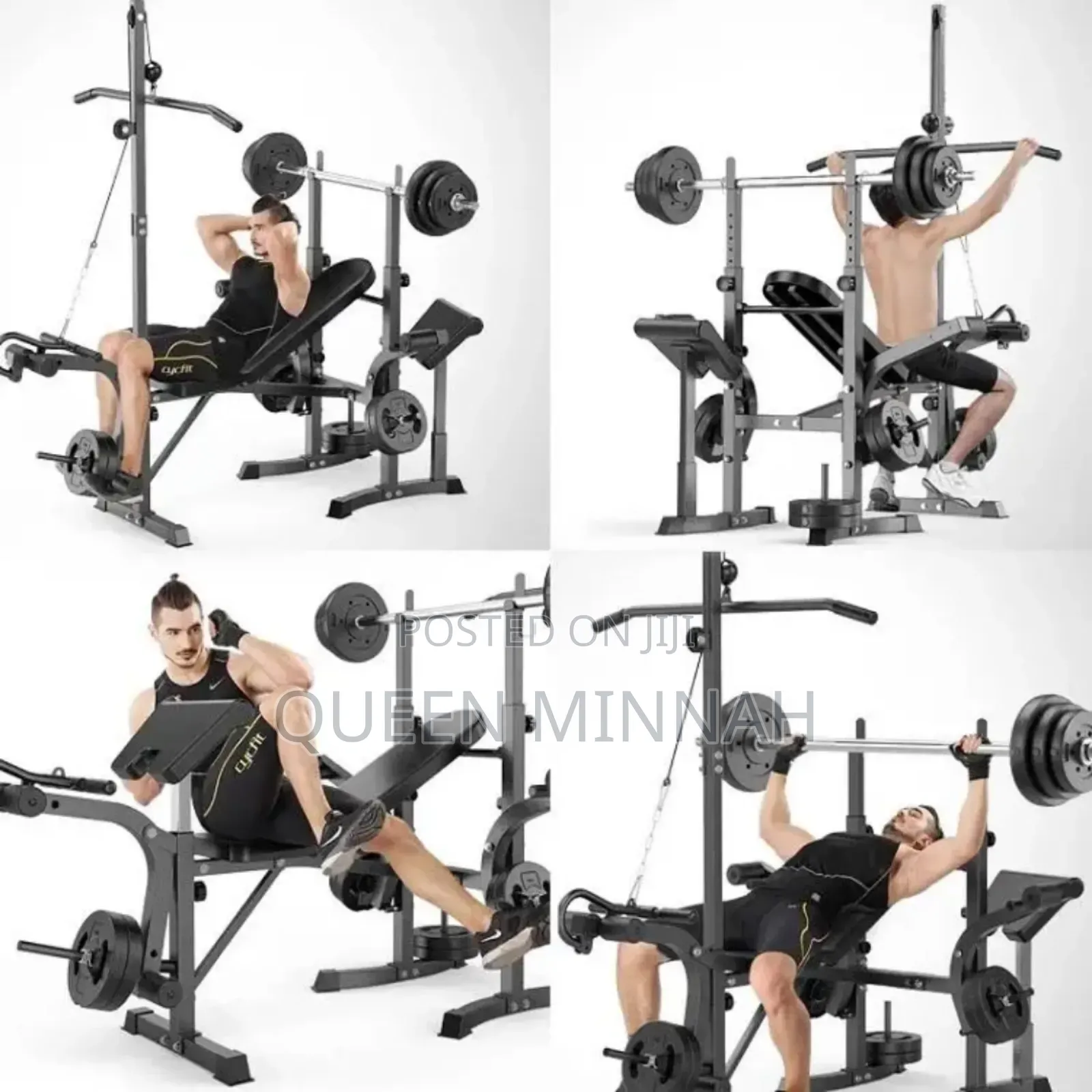 Weight Bench Set With 55kg Dumbell