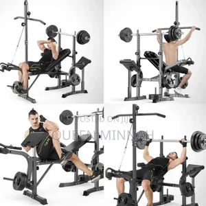 Weight Bench Set With 55kg Dumbell