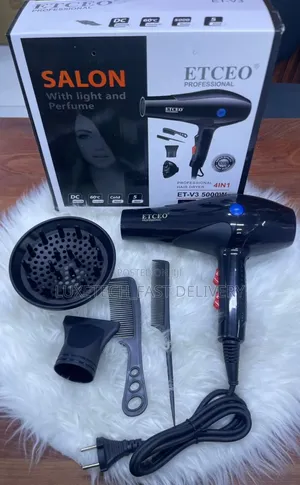 Etceo Professional 4-in-1 Hair Dryer Set 5000w Et-V3