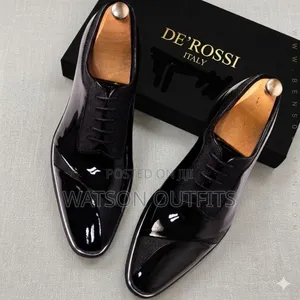 Men's Leather Shoes De'rossi Brand Materials Pure and Original