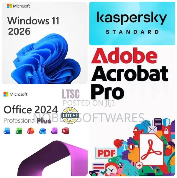 Windows 11 Professional + Ms Office 2024 + Kaspersky + Acrobat Pro