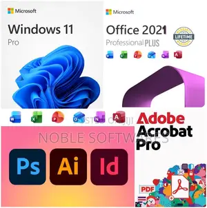Windows 11 Pro + Microsoft Office 2021 + Adobe Packages