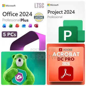 Microsoft Office 2024 Professional Plus + Acrobat Pro ( 5 User )