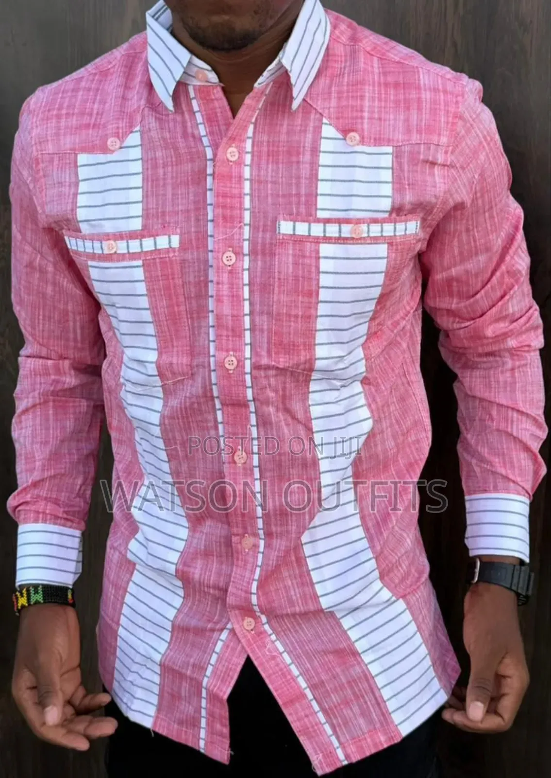 Linen Materials Well and Classically Made Men's New Shirts