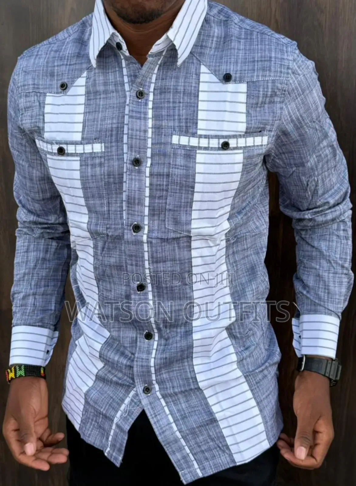 Linen Materials Well and Classically Made Men's New Shirts