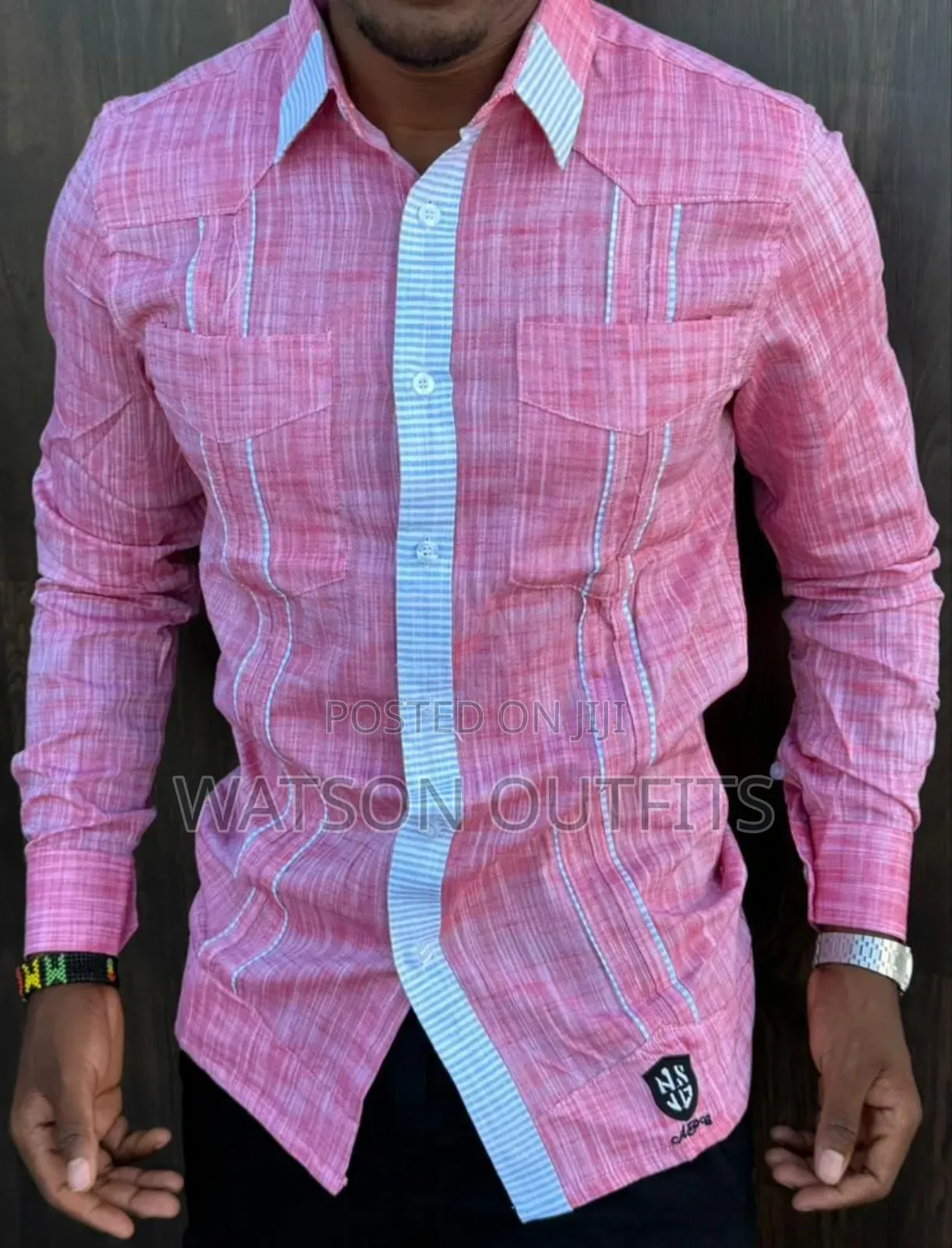 Linen Materials Well and Classically Made Men's New Shirts