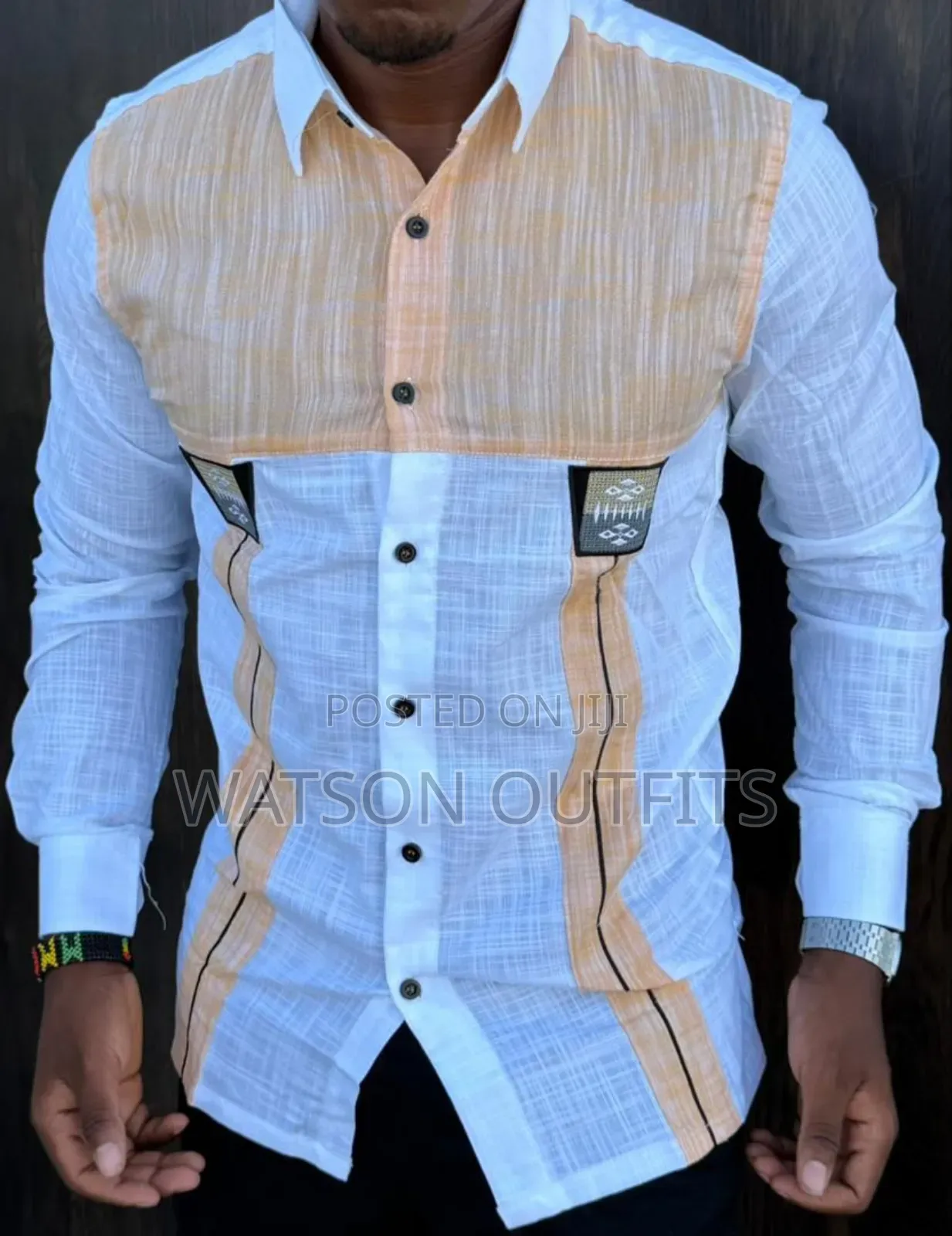 Linen Materials Well and Classically Made Men's New Shirts