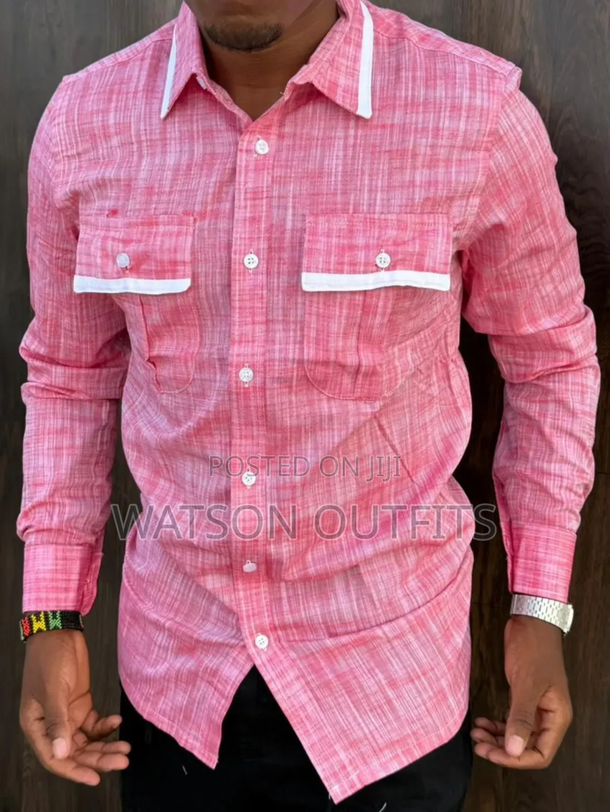 Linen Materials Well and Classically Made Men's New Shirts