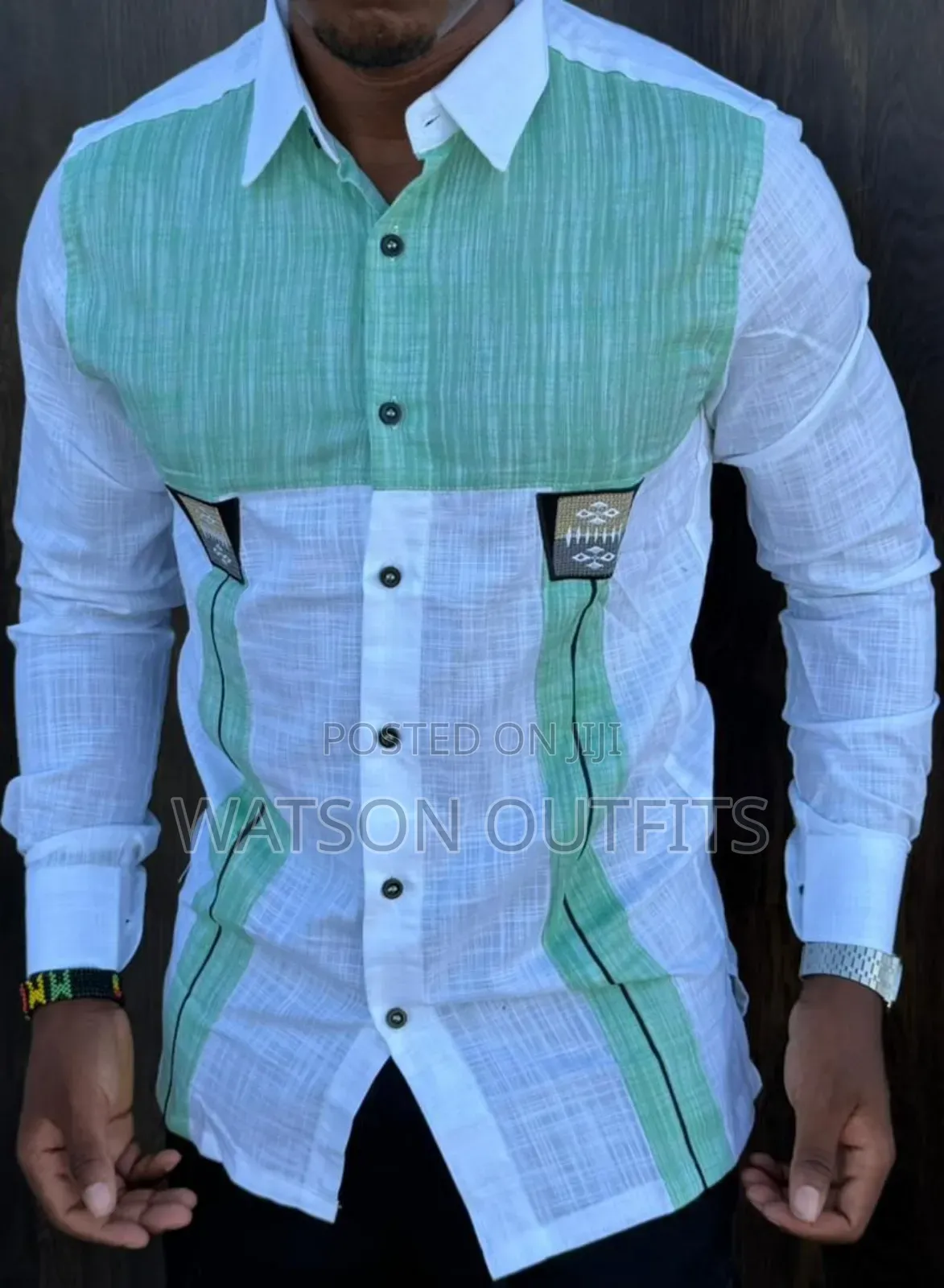 Linen Materials Well and Classically Made Men's New Shirts