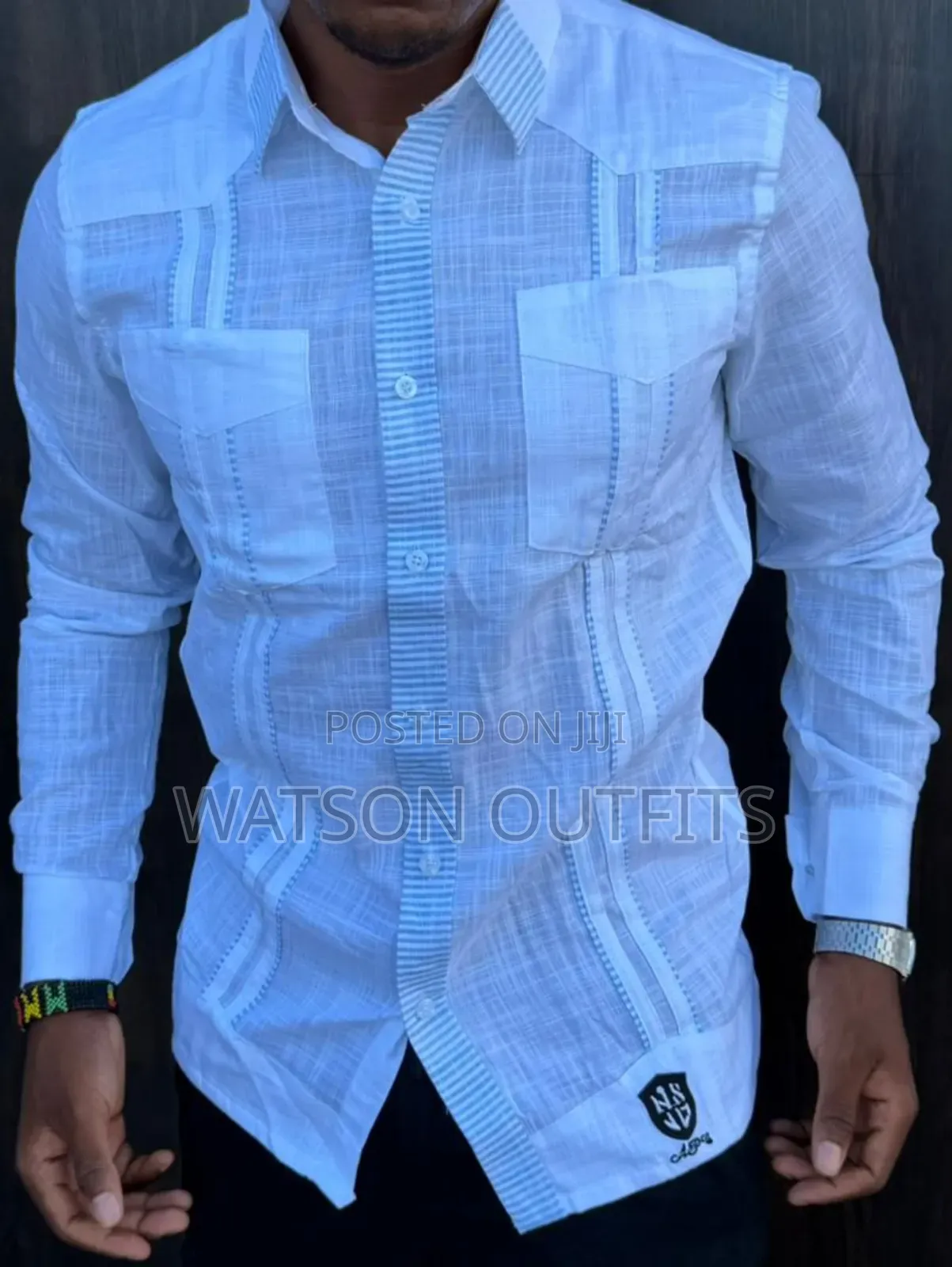 Linen Materials Well and Classically Made Men's New Shirts