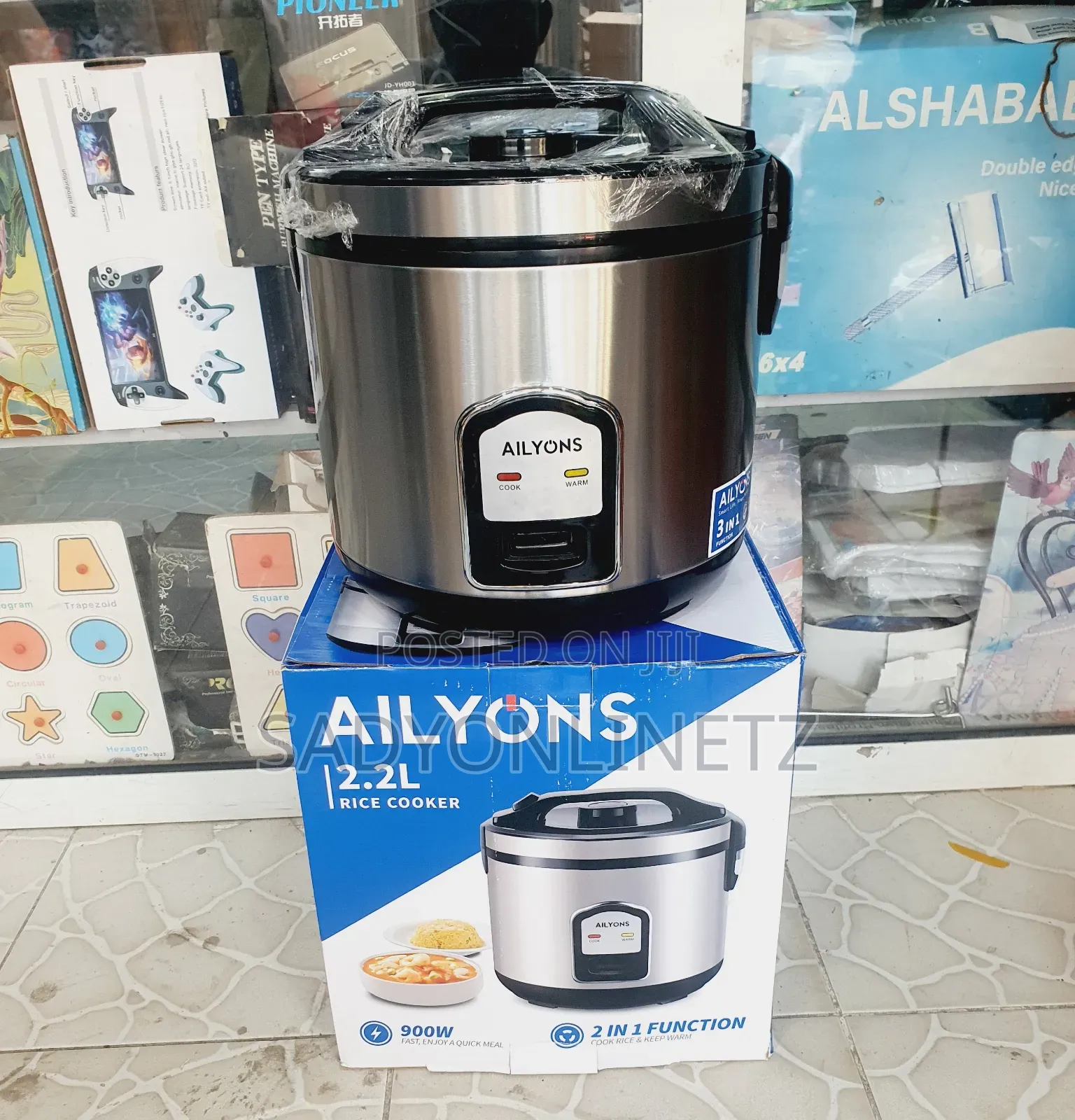 Ailyons Rice Cooker 2.2liter=11⁄2kg