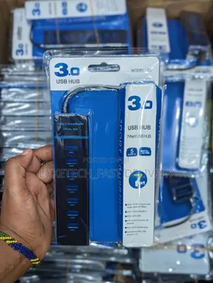 7-Ports USB 3.0 Hub | High Speed Adapter for PC and Laptop