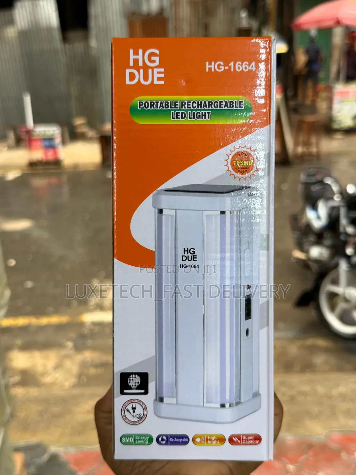 Hg Due Hg-1664 Portable Rechargeable Led Light