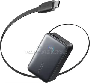 Anker Nano Power Bank (, 45w, Built-in Retractable Usb-C Cable)