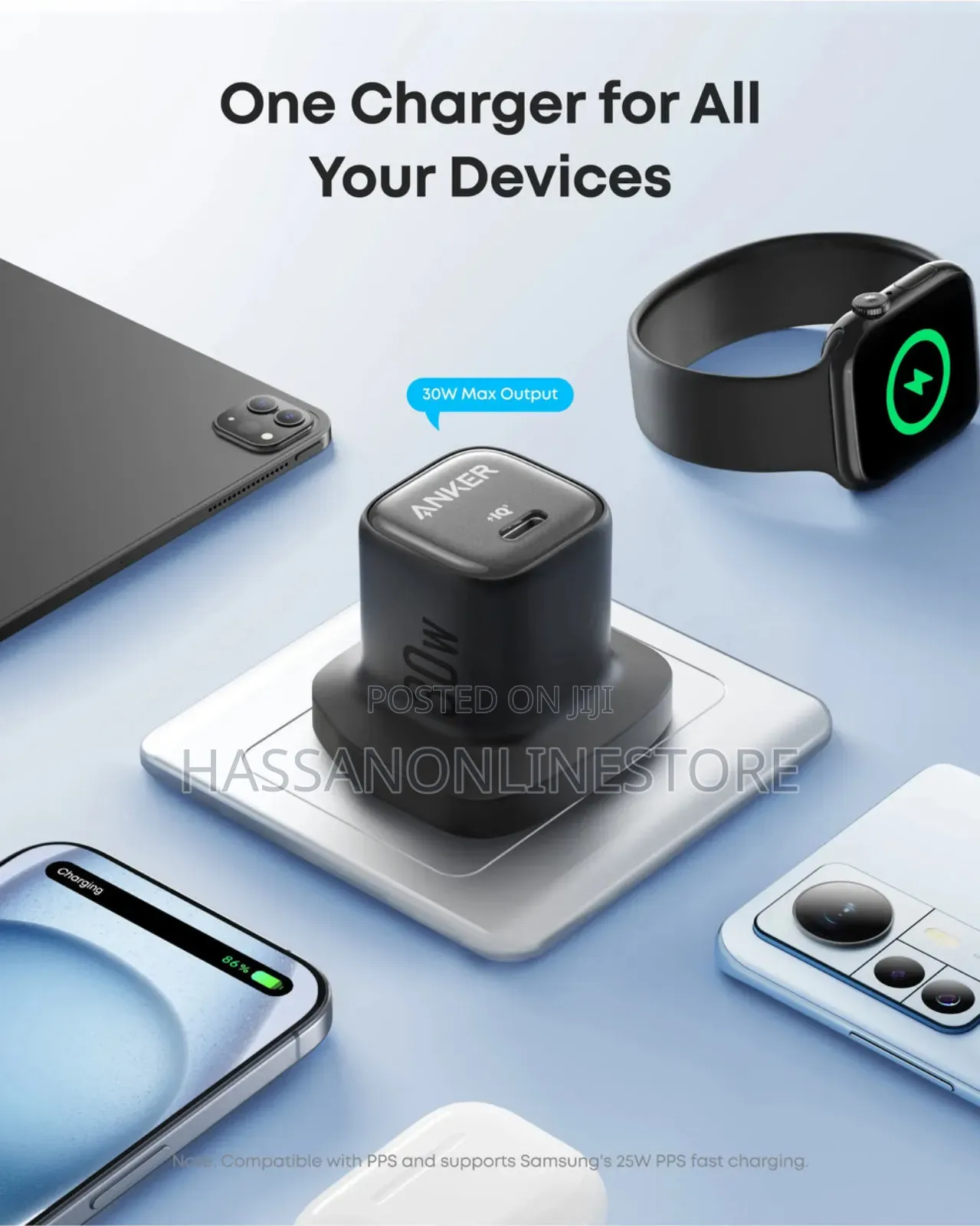 Anker Zolo 30w Compact Usb C Gan Charger A2698