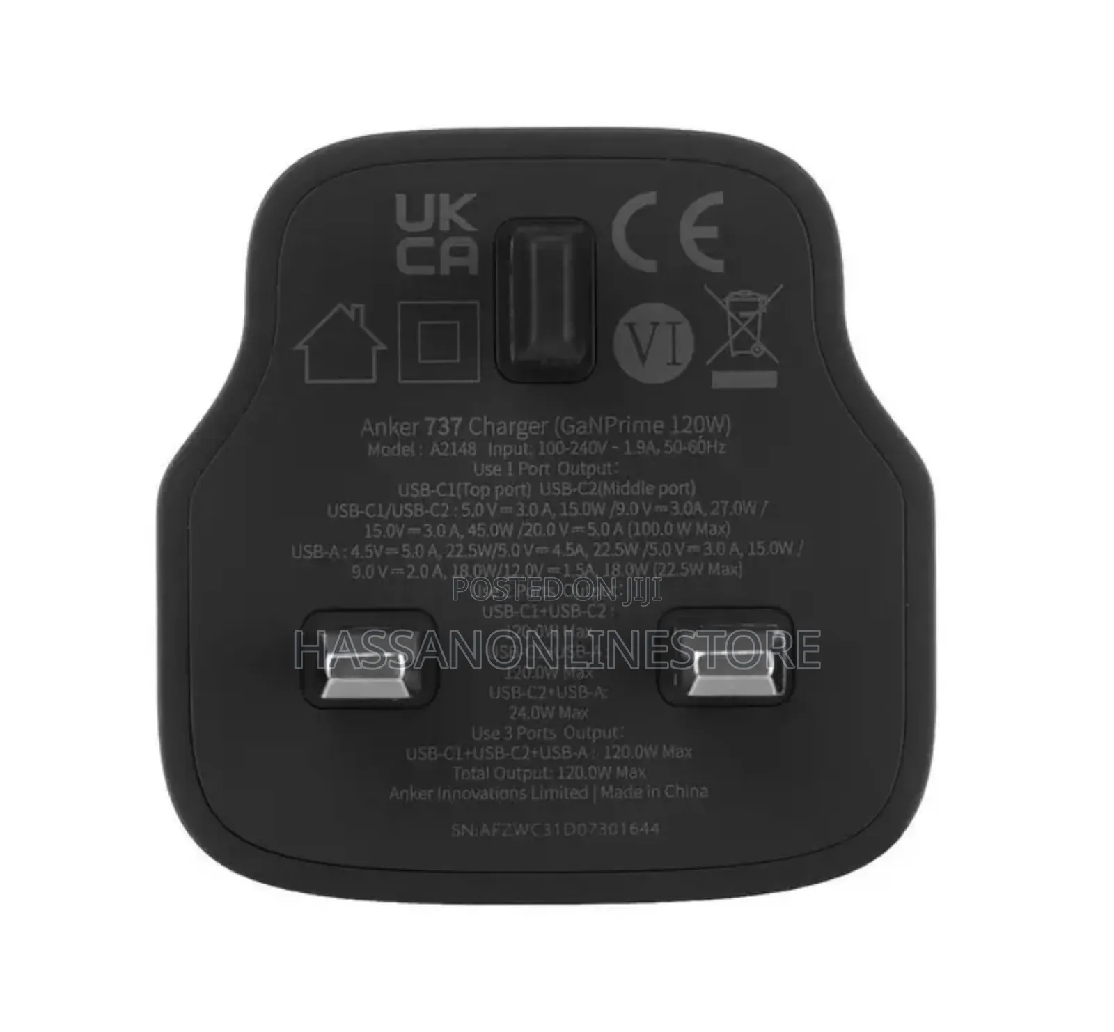 Anker 737 Charger Ganprime 120w Uk