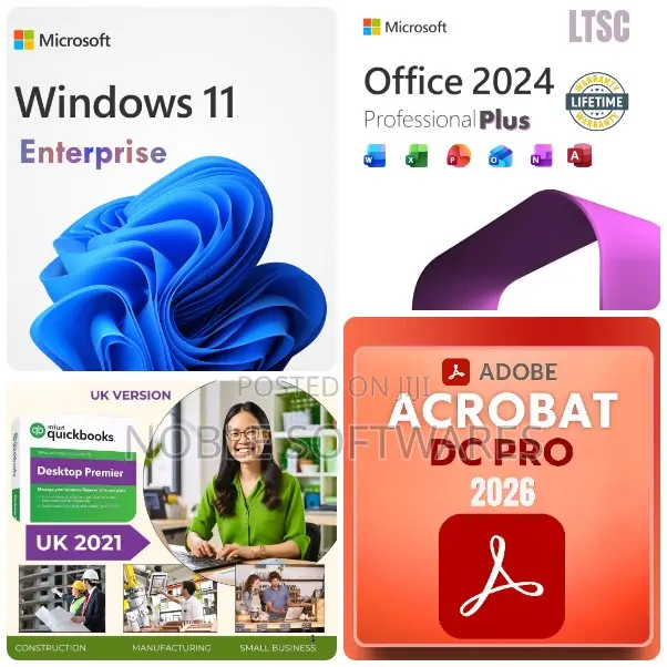 Windows 11 Enterprise + Microsoft Office 2024 + Quickbooks Uk 2021