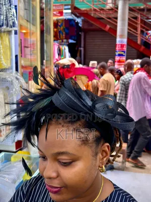 Elegant Black Fascinator Caps