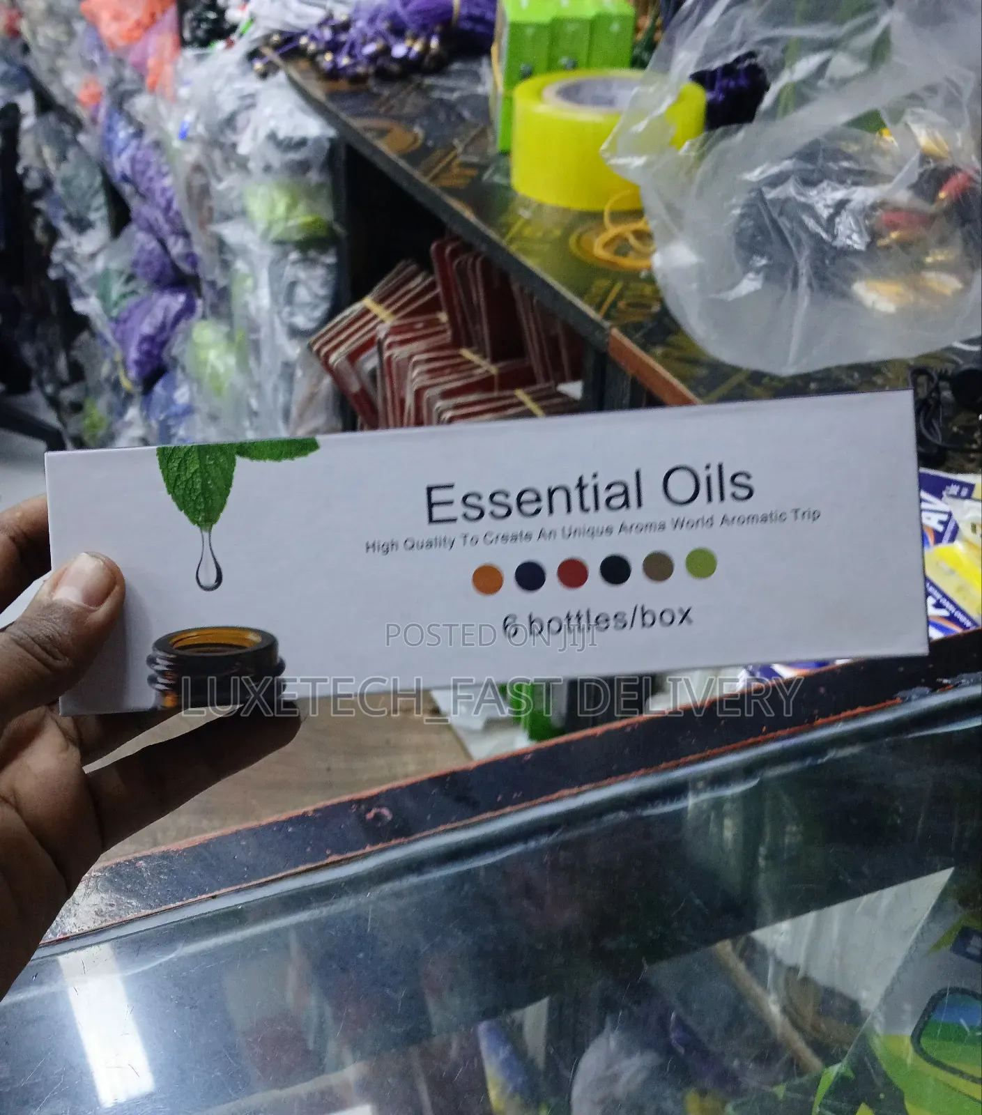 6-Bottle Essential Oil Set for Aromatherapy and Diffusers/Humidifiers
