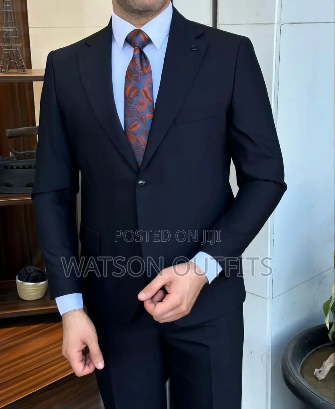 2 PCS 2 Buttons Men's New and Original Suits Materials Quality