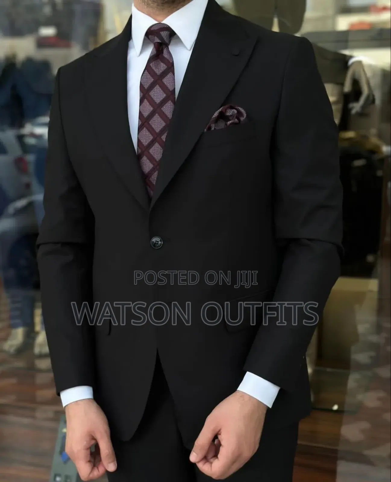 2 PCS 2 Buttons Men's New and Original Suits Materials Quality