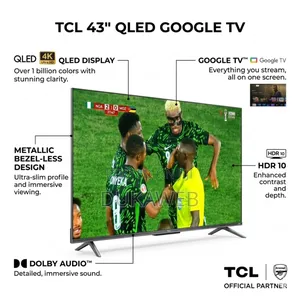 TCL 43” Qled Google Tv – Ultra Hd – Hdr10 – Dolby Audio