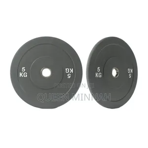 Rubber Coated Cast Iron Weight Plates 5kg