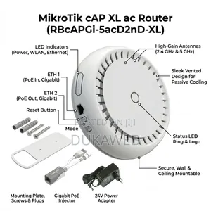 Mikrotik Cap Xl Ac (Rbcapgi-5acd2nd-Xl) – Dual‐Band Ceiling Ap