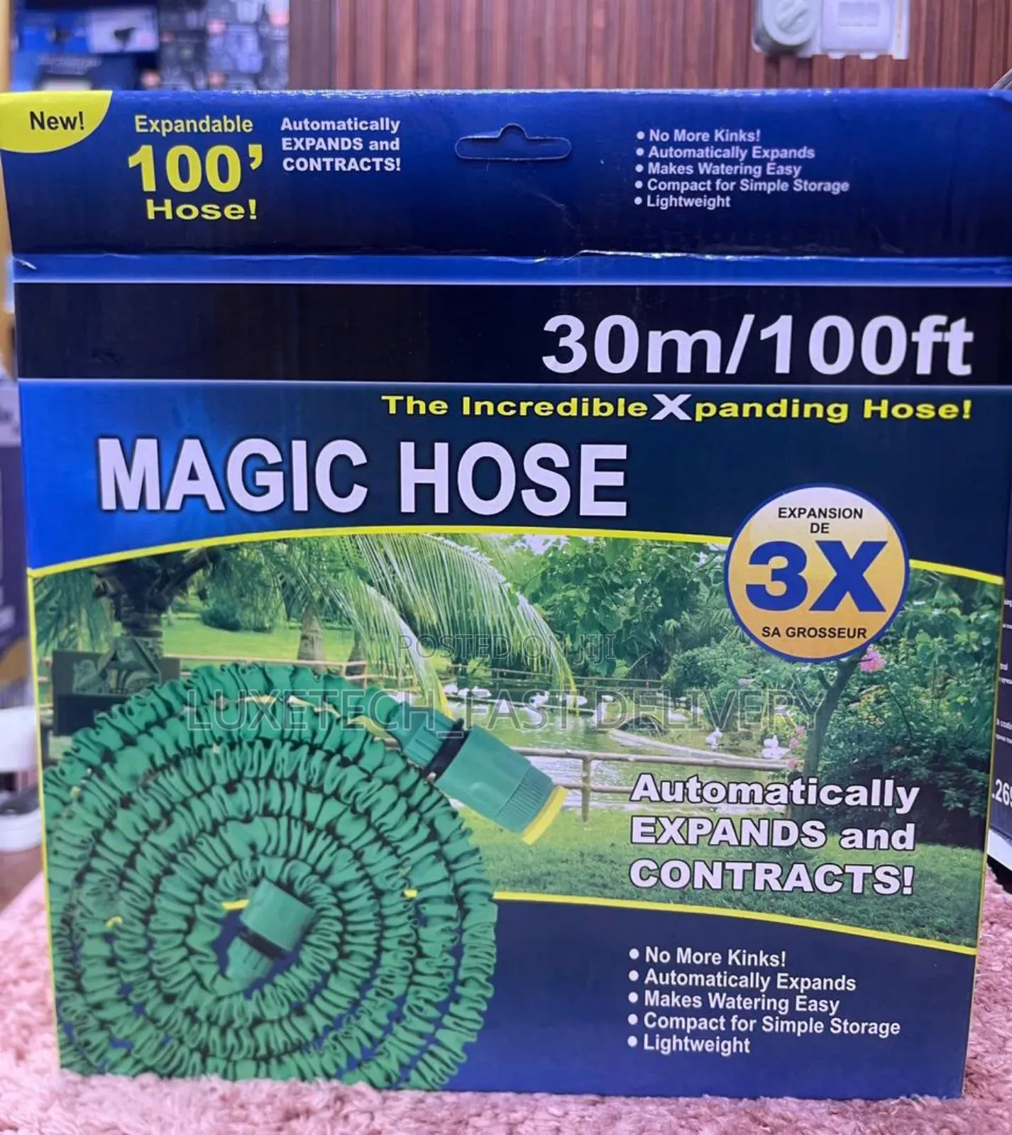 Magic Hose 30M Expandable Garden Hose for Watering, Car Wash, Cleaning