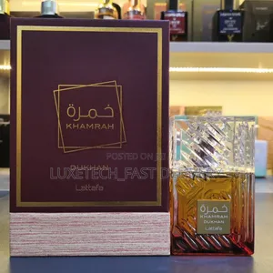 Lattafa Khamrah Dukhan Eau De Parfum, a 100ml Unisex Fragrance