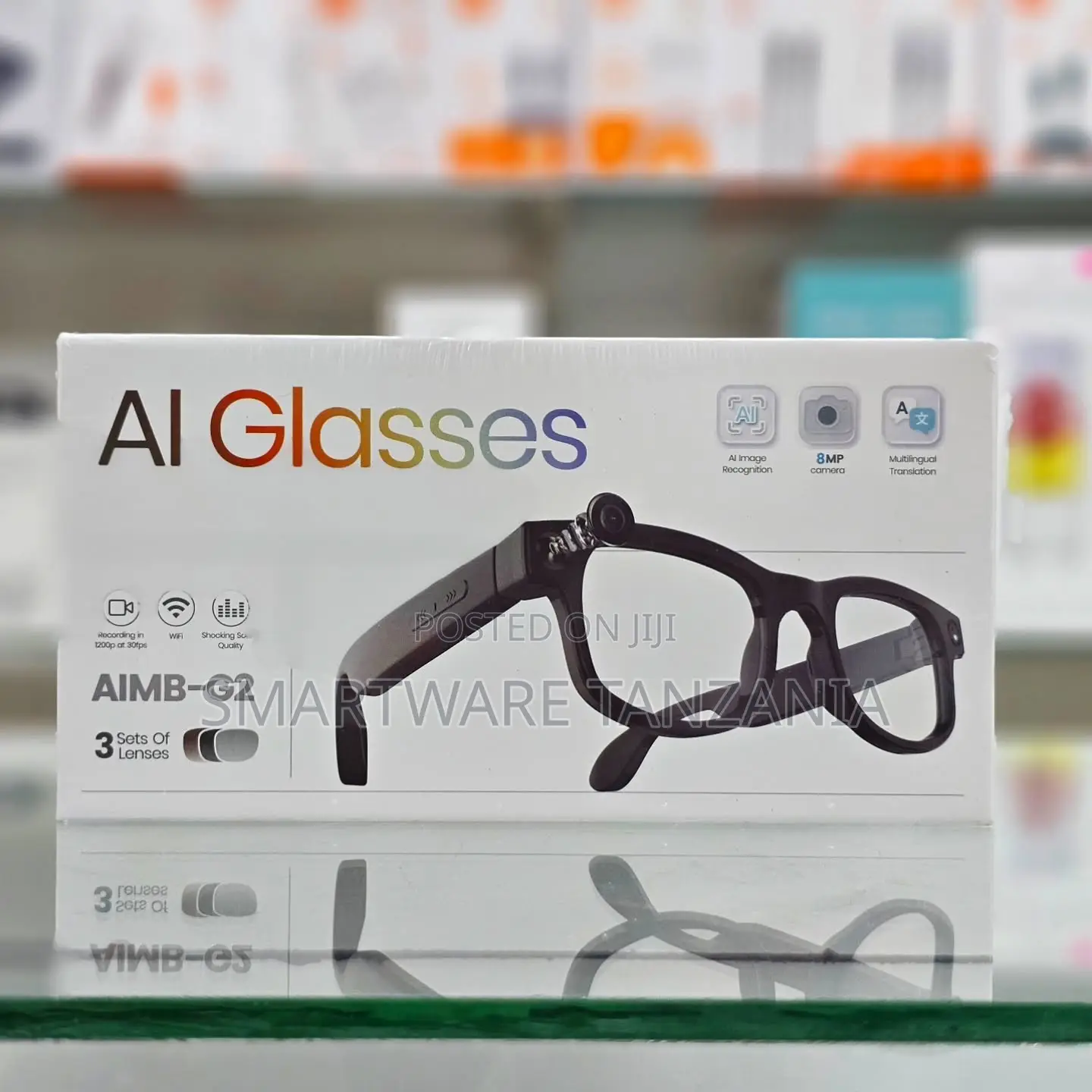 Ai Glasses Aimb-G2 8mp Camera 1200p Wifi Multilingual Translation
