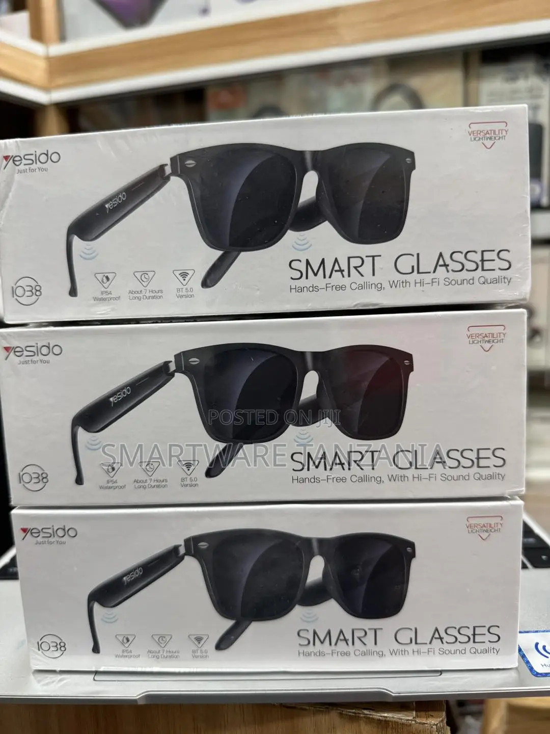 Yesido I038 Smart Glasses Bt 5.0 Hi-Fi Sound Ipx4 7hr Calling