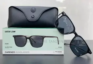 Green Lion Carenzo Polarized Sunglasses Glare-Free Uv400 Sleek Black